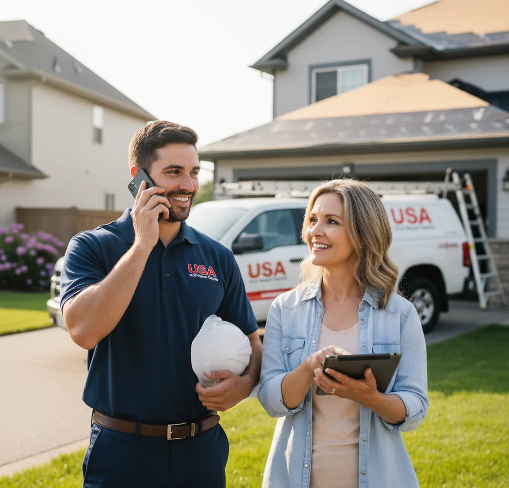 USA Roof Repair Experts customer support in Boyers